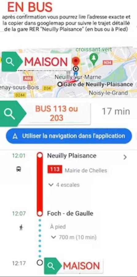 Chambre Dans Une Maison Partagee Neuilly-sur-Marne Dış mekan fotoğraf